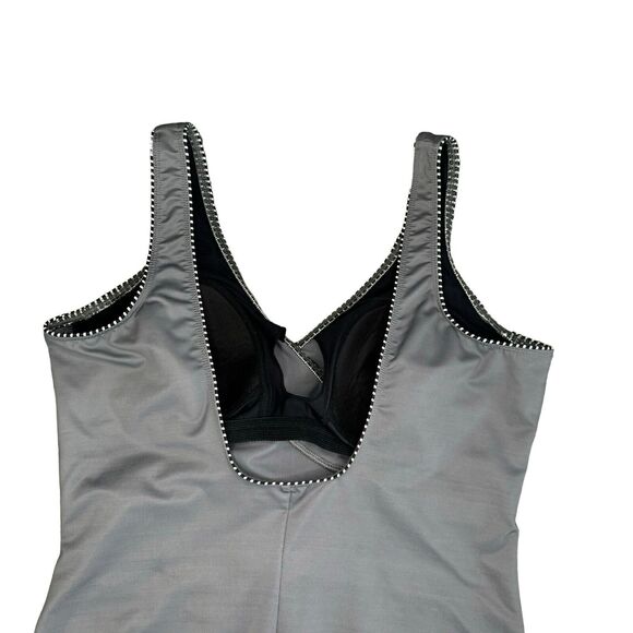 Miraclesuit Kirkland Womens 16 Gray Horizon One Piece Swimsuit - Picture 8 of 11